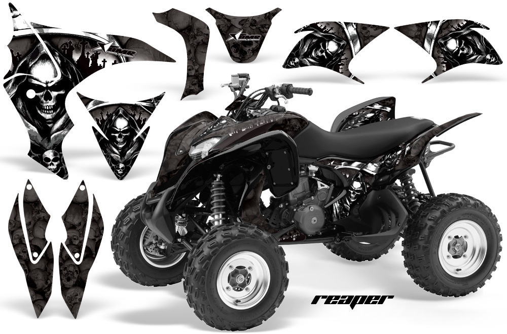 Honda TRX 700 Graphics Reaper BLACK